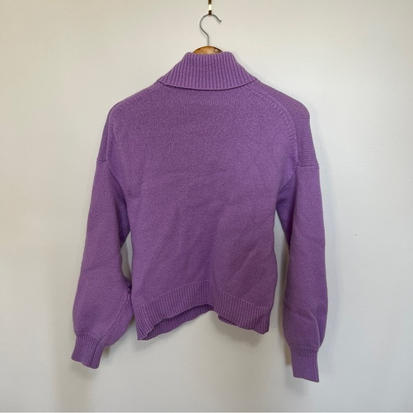 A.L.C. Women's Taryn Wool Turtleneck Sweater in Lilac Size Small - Picture 6 of 6